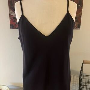 Rachel Zoe Black V-Neck Cami | Flowing Fit | Adjustable Straps | Size M
